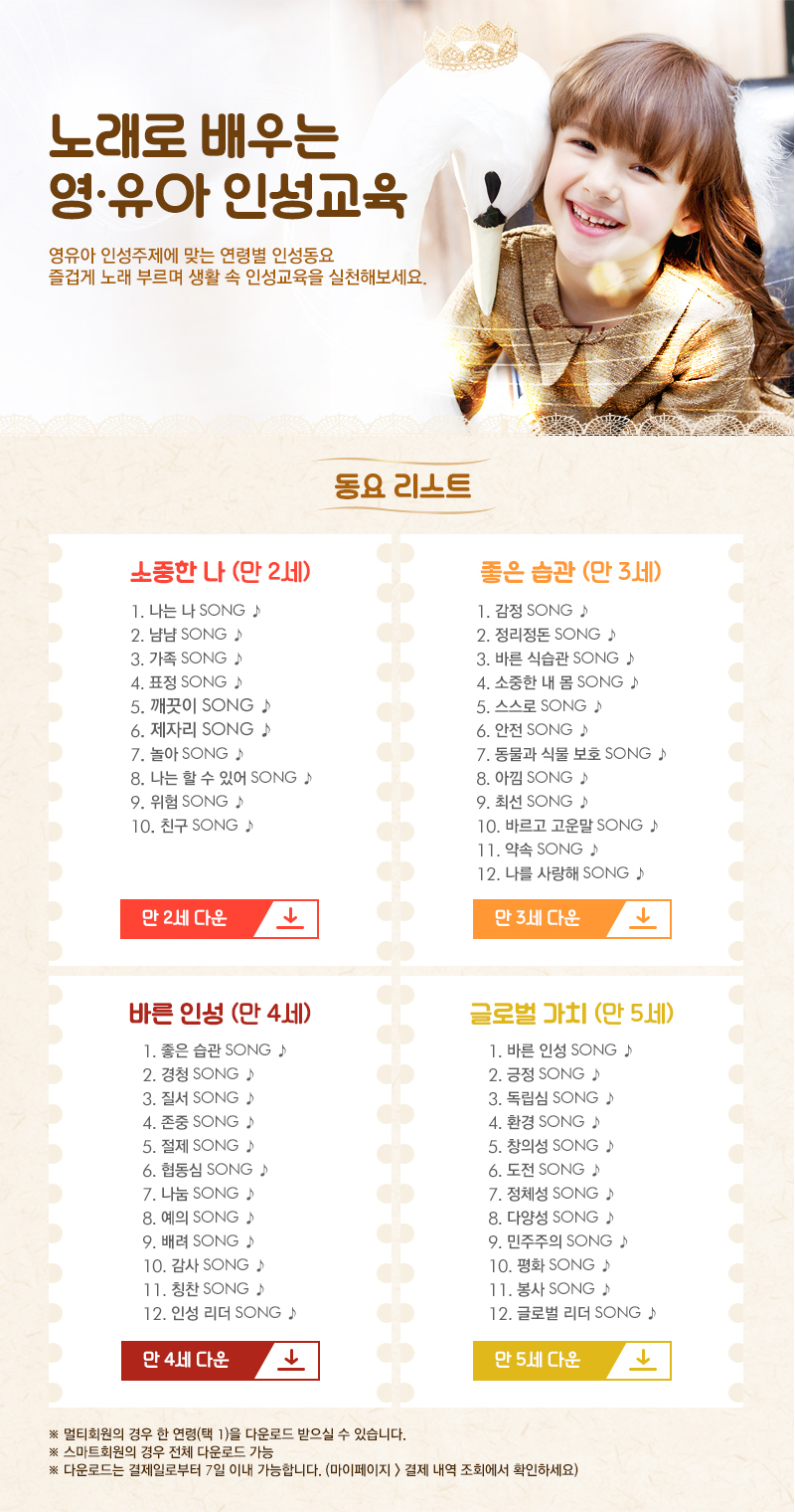 노래로 배우는 영.유아 인성교육